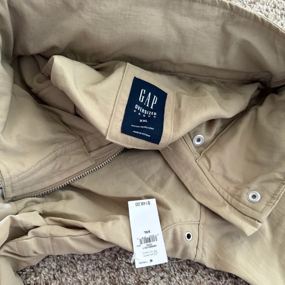 NWT Gap Oversized Nylon Parka in Khaki tan
size XXL - Picture 12 of 12